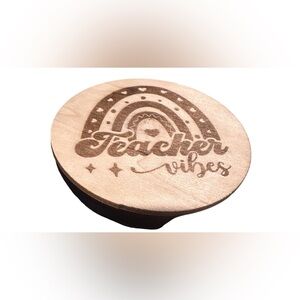 Wooden teacher Magnet.